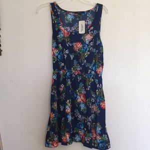 Blue flower dress forever 21